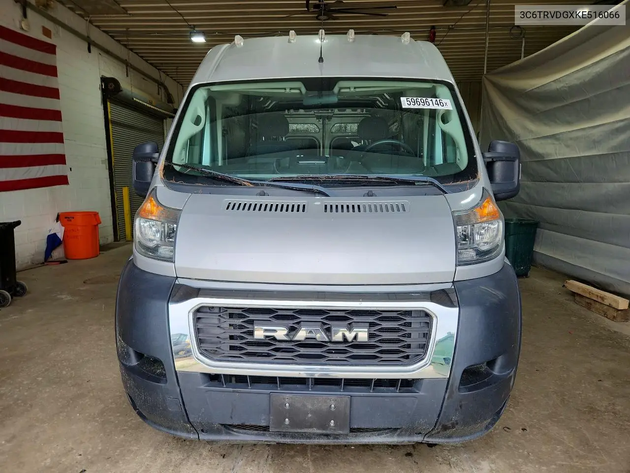 2019 Ram Promaster 2500 Delivery Van VIN: 3C6TRVDGXKE516066 Lot: 59696146