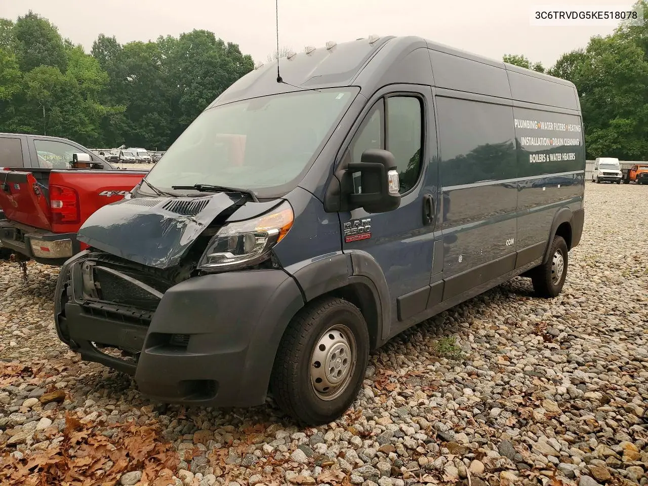2019 Ram Promaster 2500 Delivery Van VIN: 3C6TRVDG5KE518078 Lot: 59837716