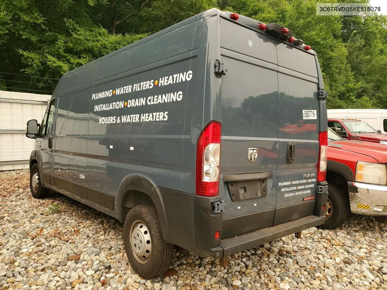 2019 Ram Promaster 2500 Delivery Van VIN: 3C6TRVDG5KE518078 Lot: 59837716