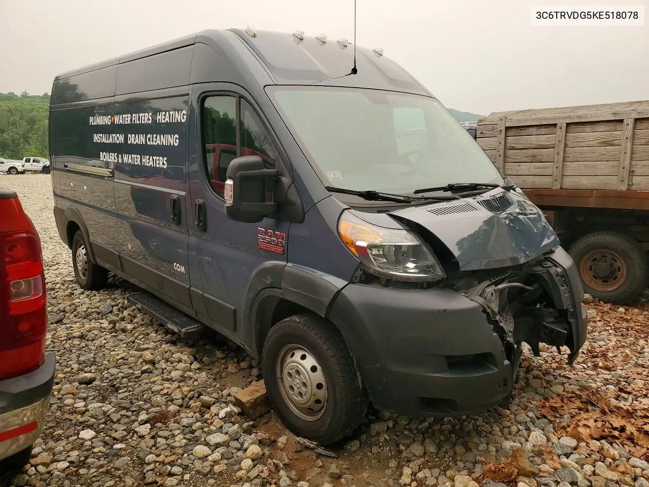 2019 Ram Promaster 2500 Delivery Van VIN: 3C6TRVDG5KE518078 Lot: 59837716
