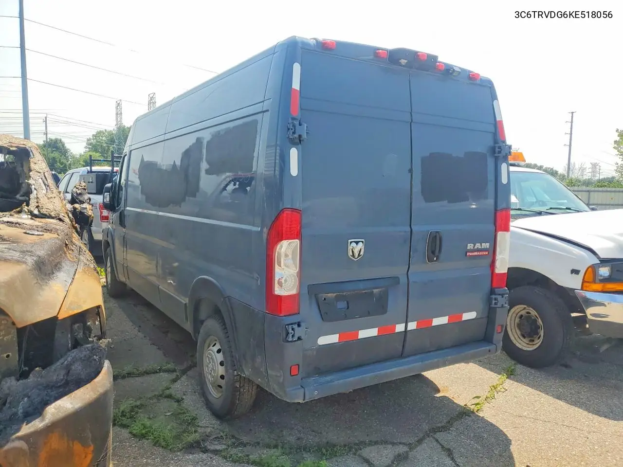 2019 Ram Promaster 2500 2500 High VIN: 3C6TRVDG6KE518056 Lot: 60151866