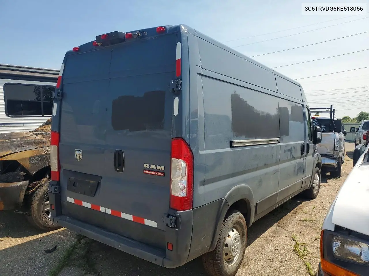 2019 Ram Promaster 2500 2500 High VIN: 3C6TRVDG6KE518056 Lot: 60151866