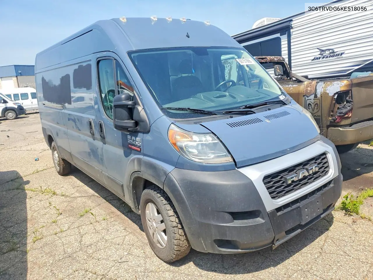 2019 Ram Promaster 2500 2500 High VIN: 3C6TRVDG6KE518056 Lot: 60151866