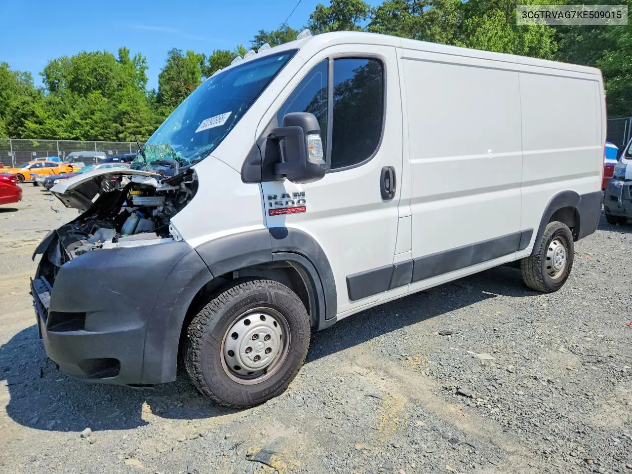 2019 Ram Promaster 1500 1500 Standard VIN: 3C6TRVAG7KE509015 Lot: 60292866