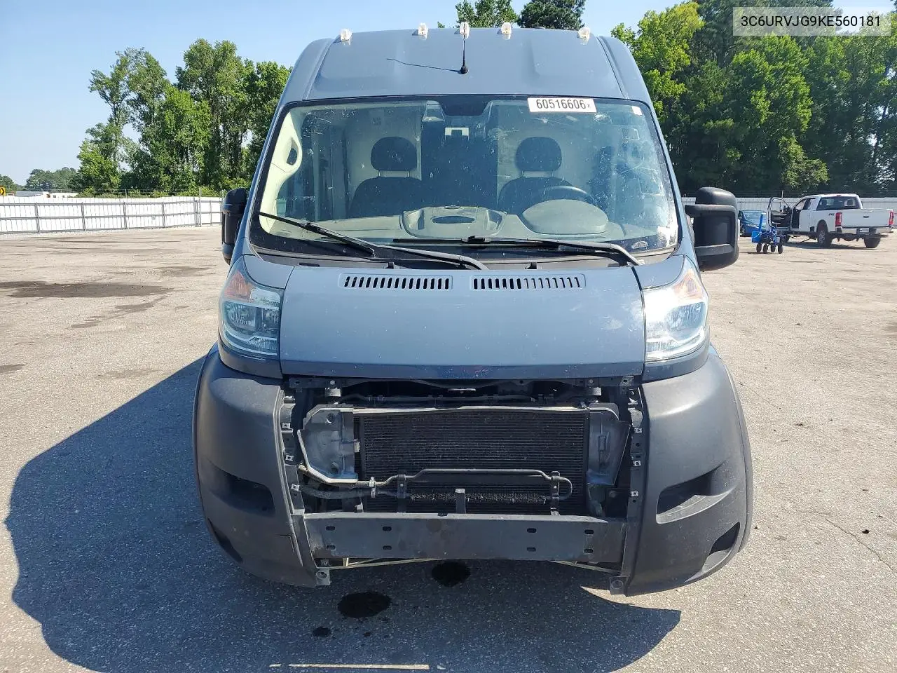 2019 Ram Promaster 3500 Delivery Van VIN: 3C6URVJG9KE560181 Lot: 60516606