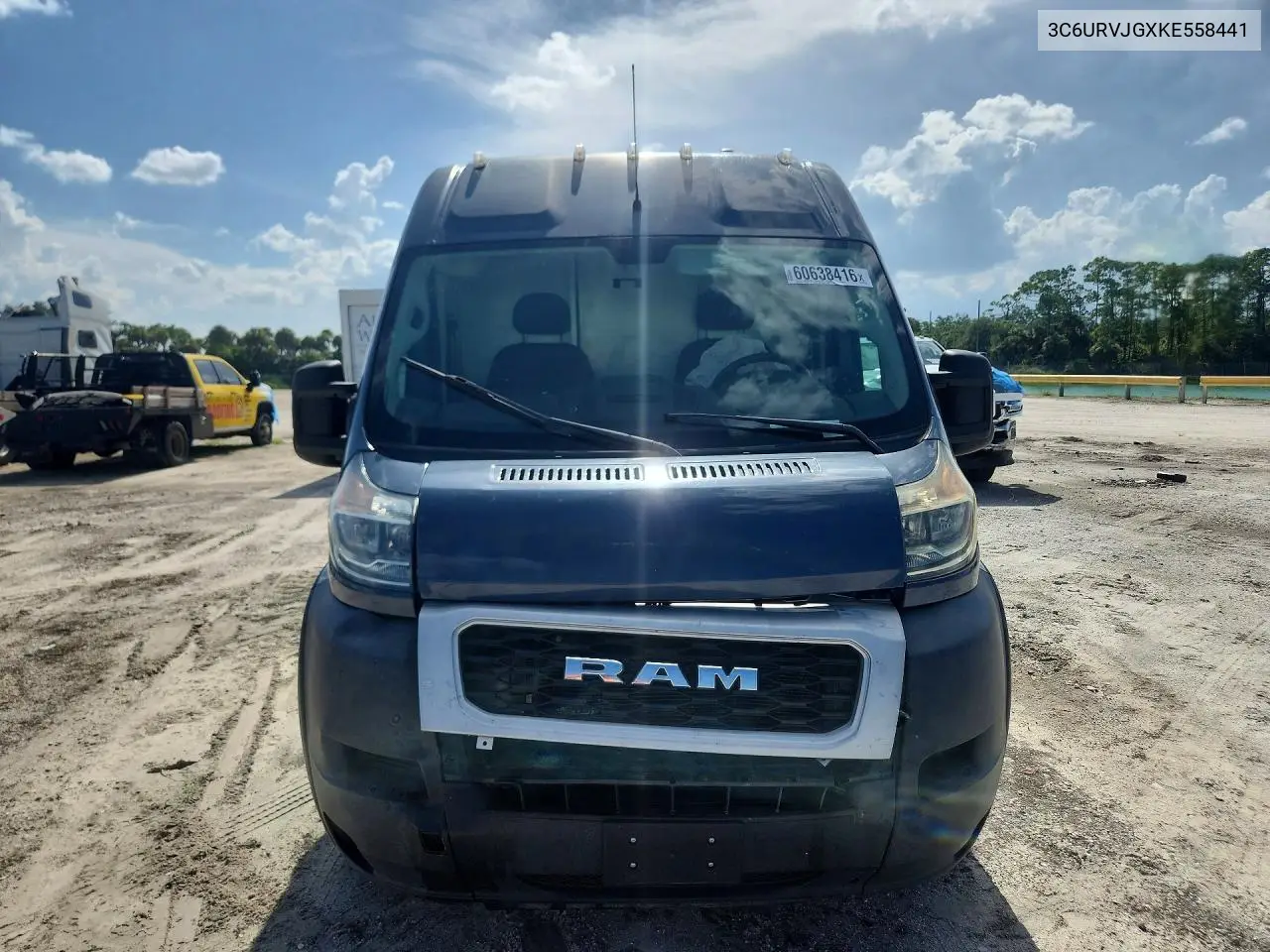 2019 Ram Promaster 3500 3500 High VIN: 3C6URVJGXKE558441 Lot: 60638416