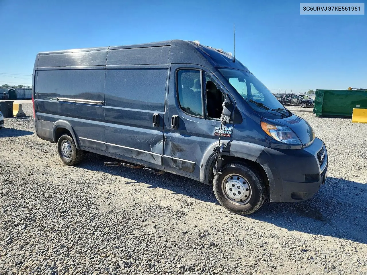 2019 Ram Promaster 3500 3500 High VIN: 3C6URVJG7KE561961 Lot: 60654146