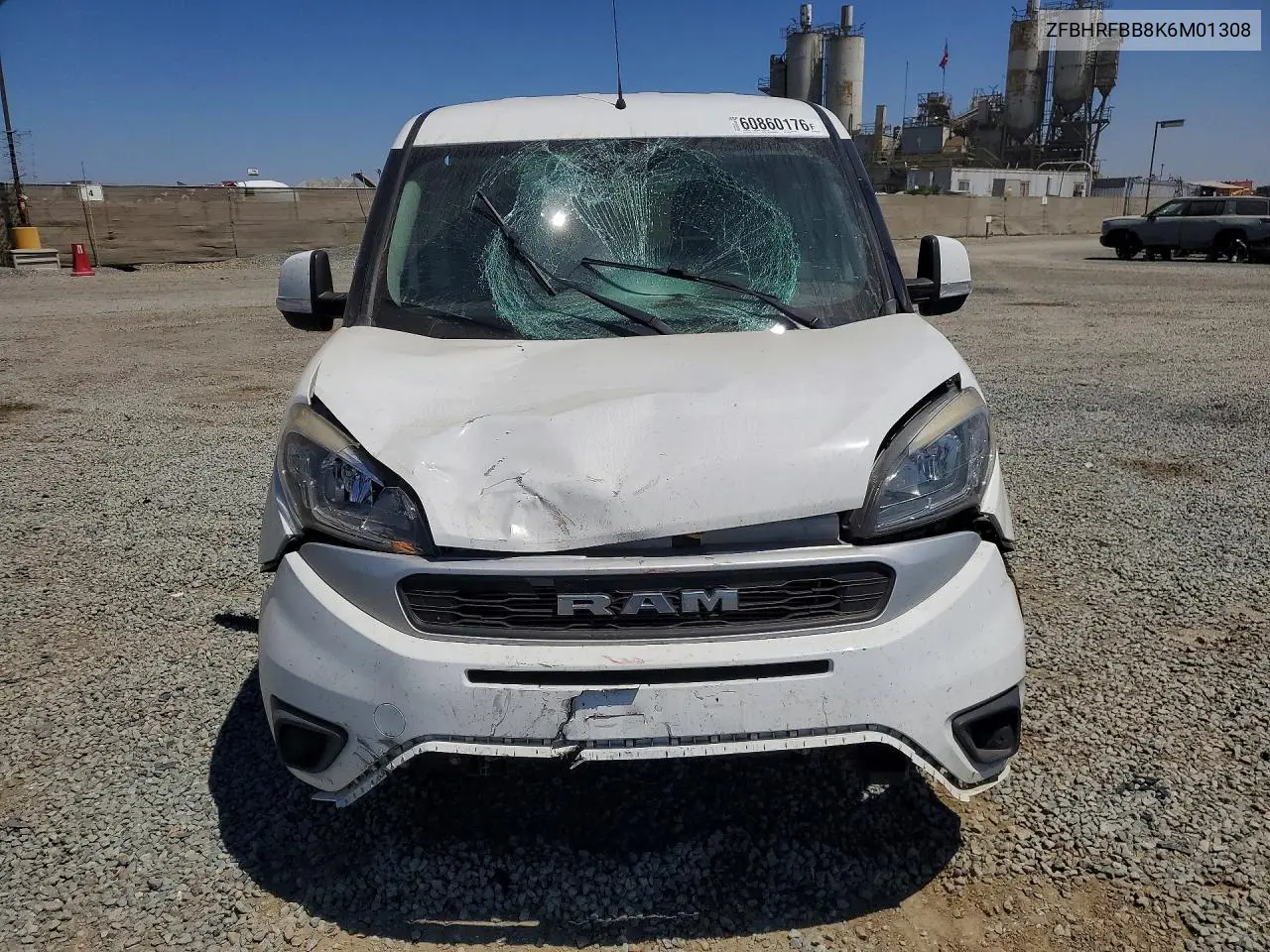2019 Ram Promaster City Slt VIN: ZFBHRFBB8K6M01308 Lot: 60860176