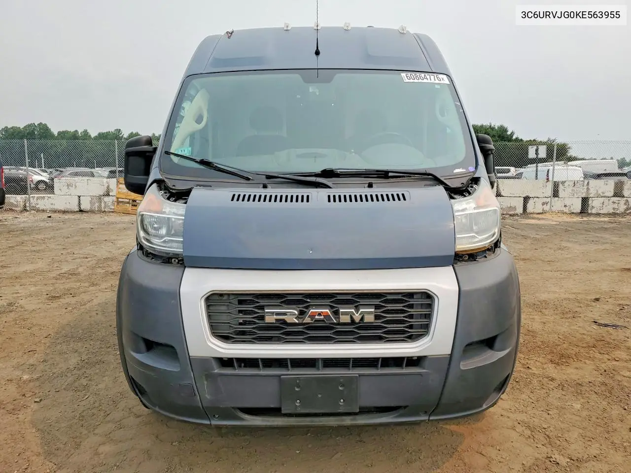 2019 Ram Promaster 3500 3500 High VIN: 3C6URVJG0KE563955 Lot: 60864776