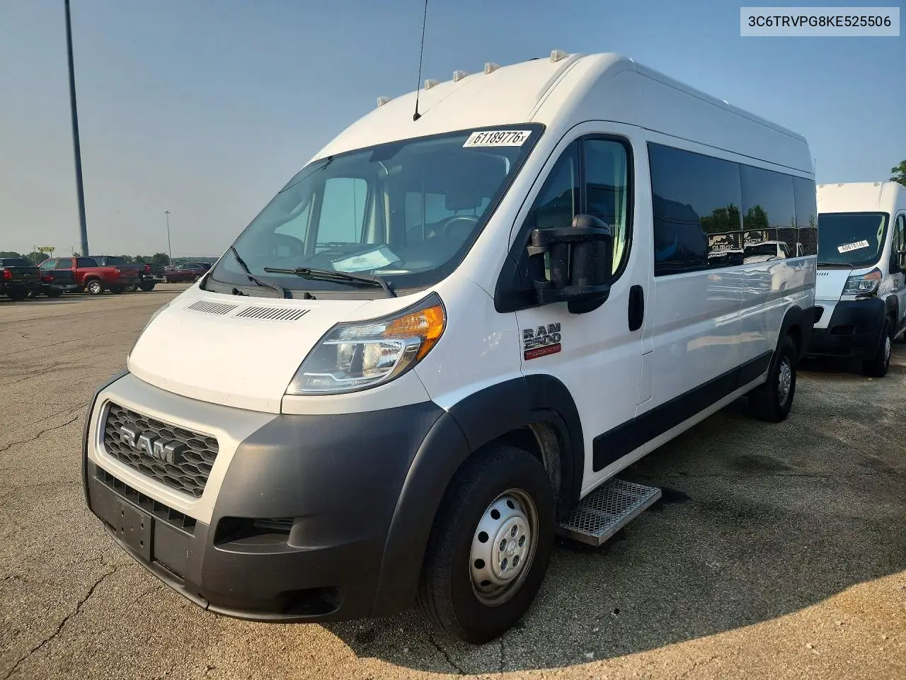 2019 Ram Promaster 2500 2500 High VIN: 3C6TRVPG8KE525506 Lot: 61189776
