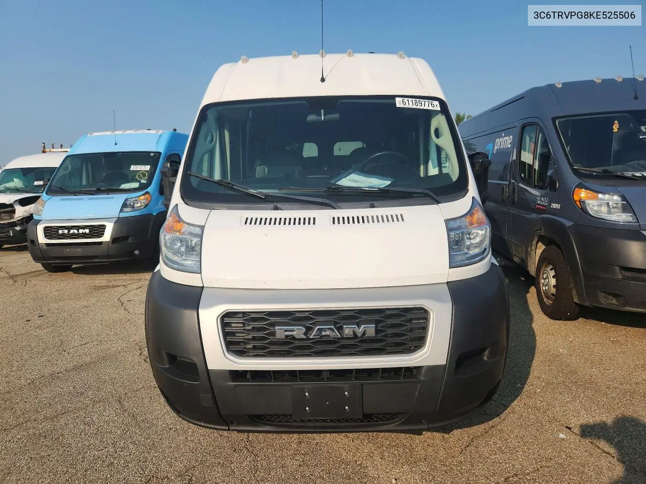 2019 Ram Promaster 2500 2500 High VIN: 3C6TRVPG8KE525506 Lot: 61189776