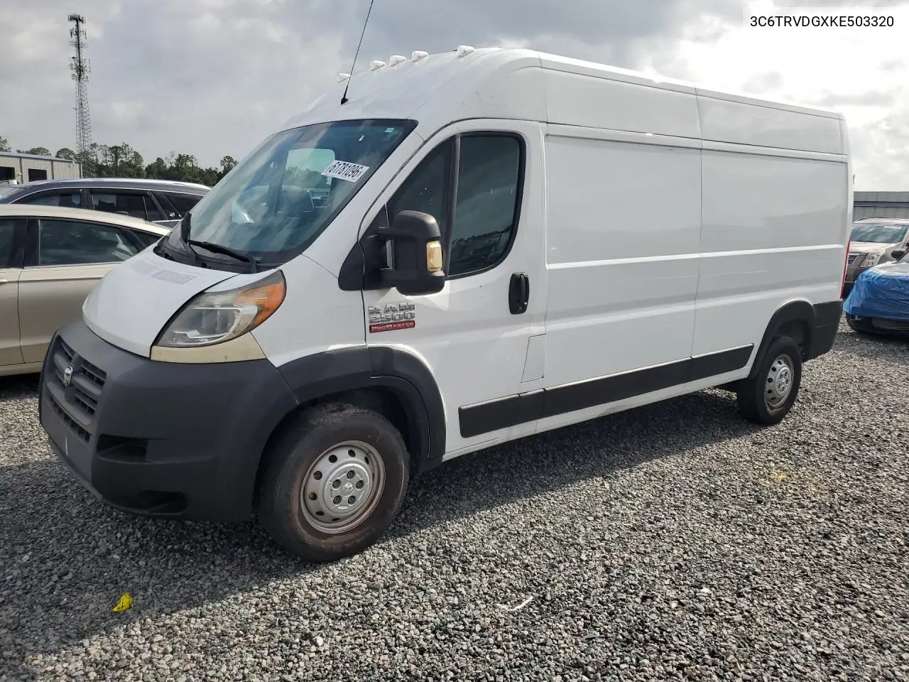2019 Ram Promaster 2500 2500 High VIN: 3C6TRVDGXKE503320 Lot: 61781096