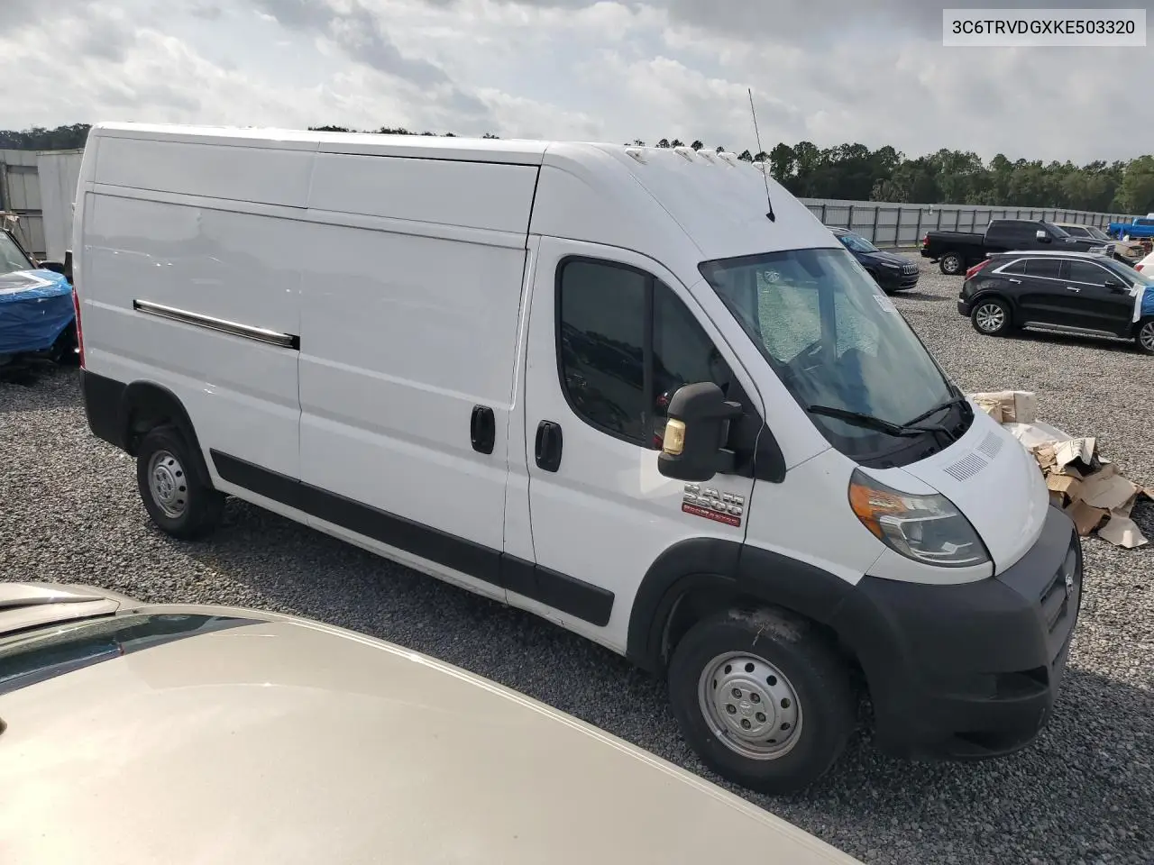 2019 Ram Promaster 2500 2500 High VIN: 3C6TRVDGXKE503320 Lot: 61781096