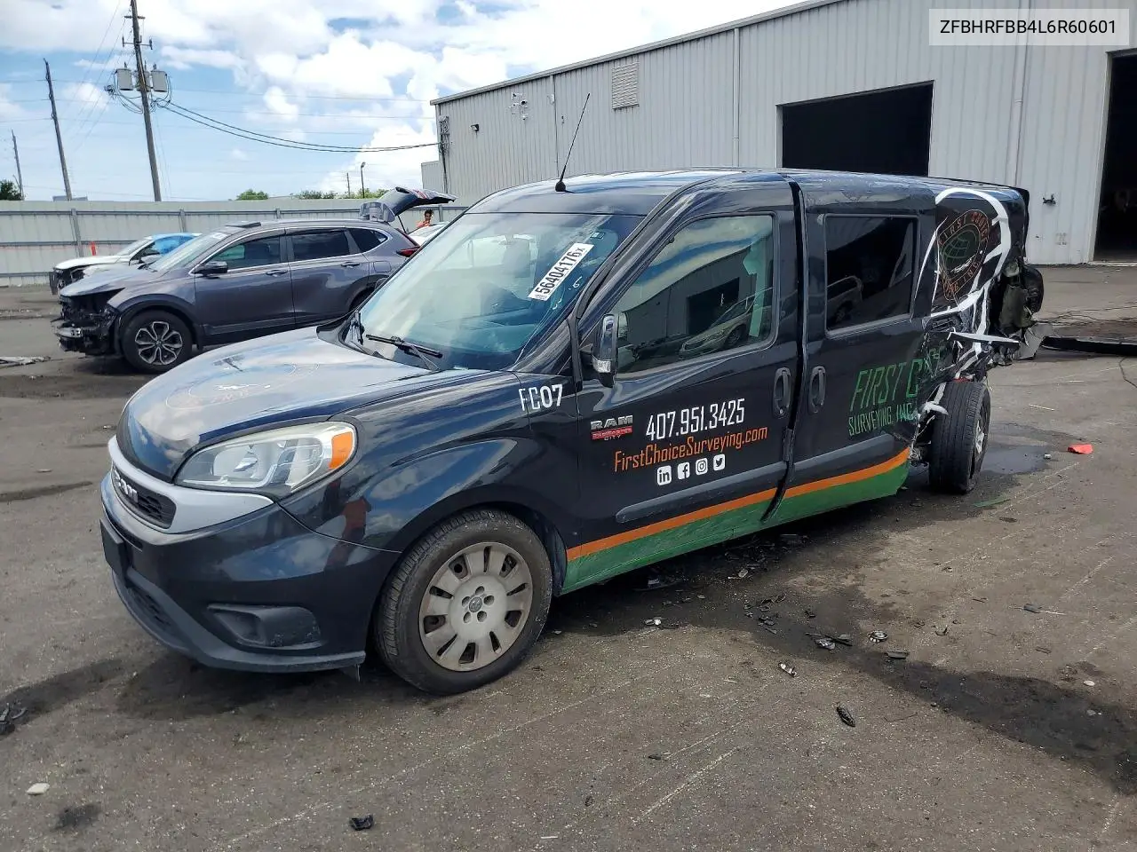 2020 Ram Promaster City Slt VIN: ZFBHRFBB4L6R60601 Lot: 56404176