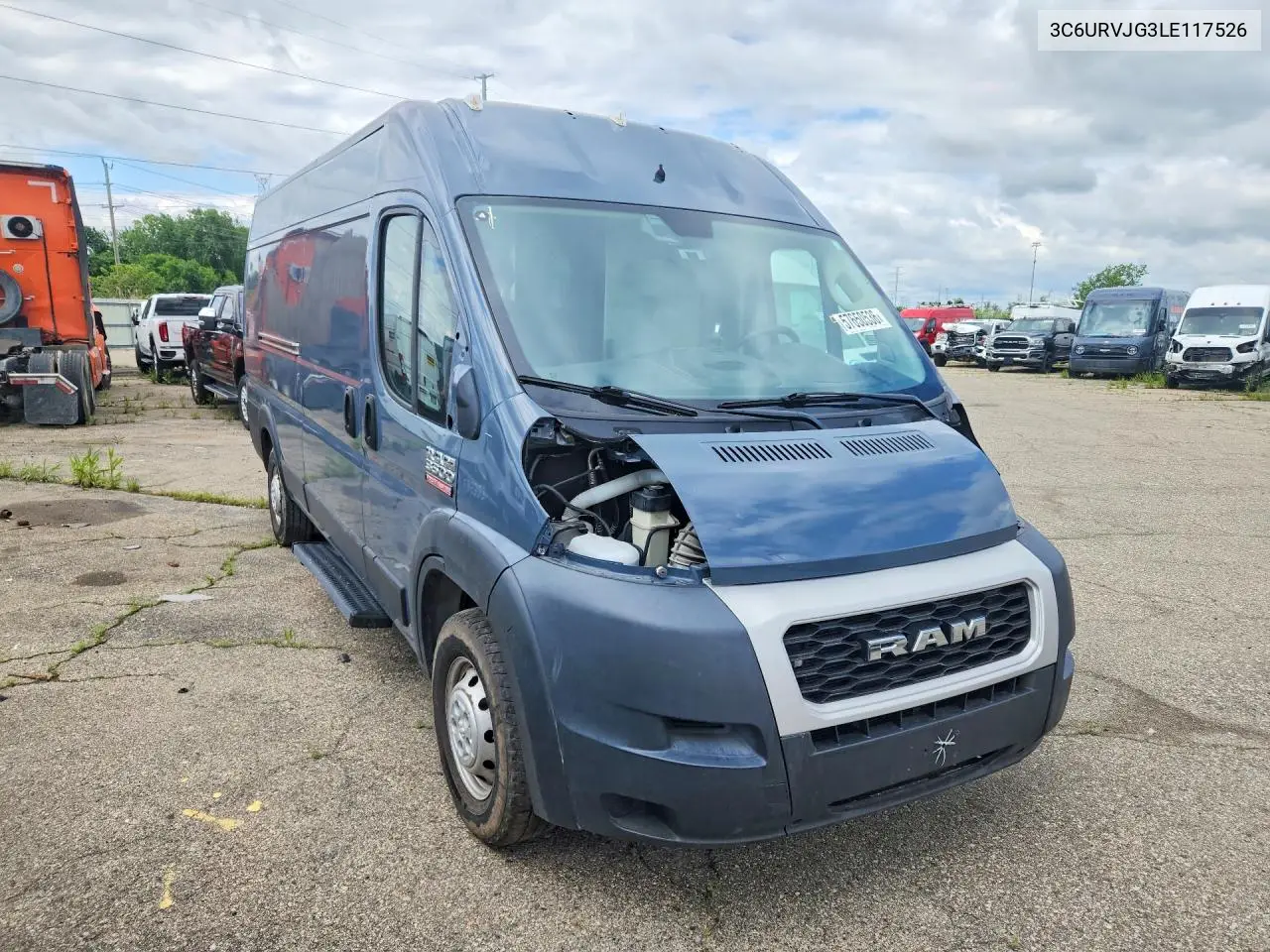 2020 Ram Promaster 3500 3500 High VIN: 3C6URVJG3LE117526 Lot: 57650536