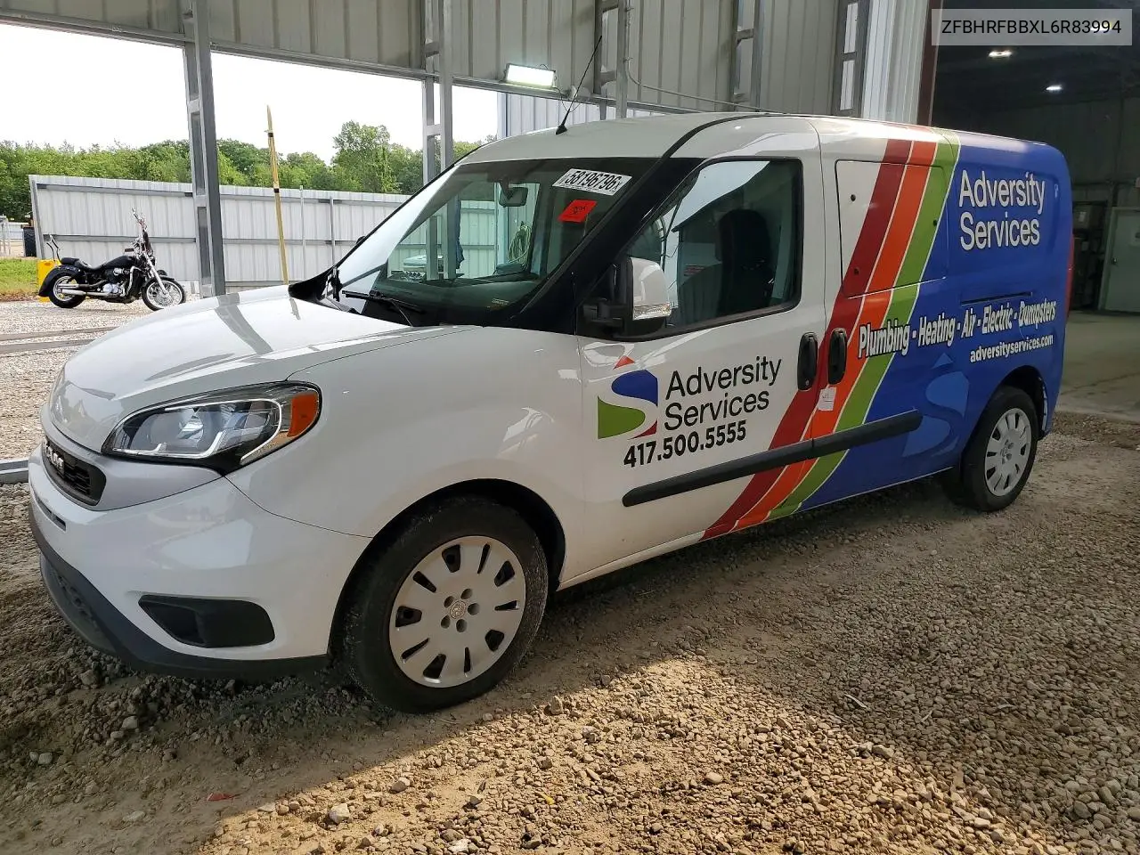 2020 Ram Promaster City Slt VIN: ZFBHRFBBXL6R83994 Lot: 58196796