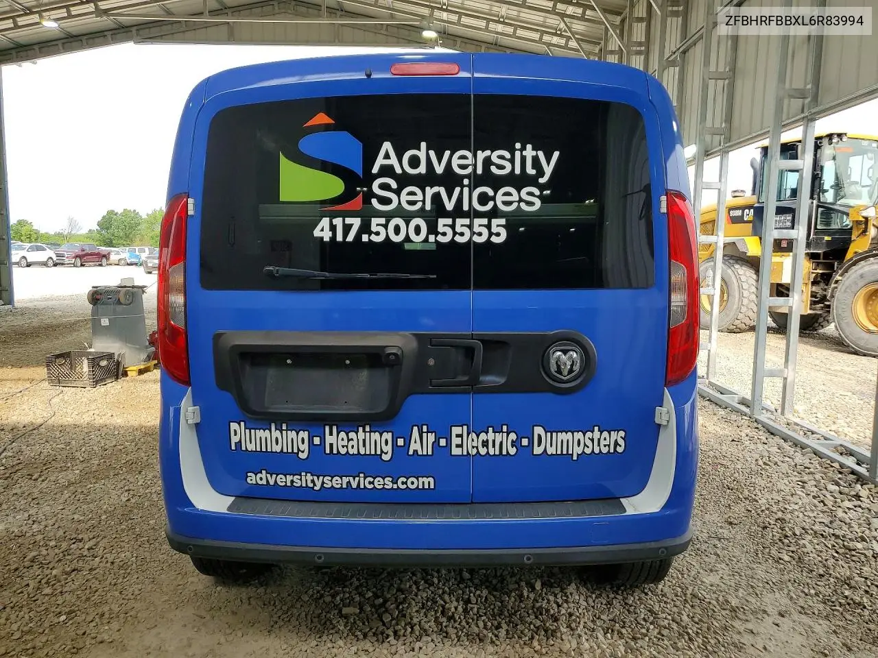 2020 Ram Promaster City Slt VIN: ZFBHRFBBXL6R83994 Lot: 58196796