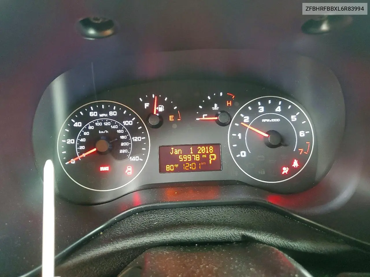 2020 Ram Promaster City Slt VIN: ZFBHRFBBXL6R83994 Lot: 58196796