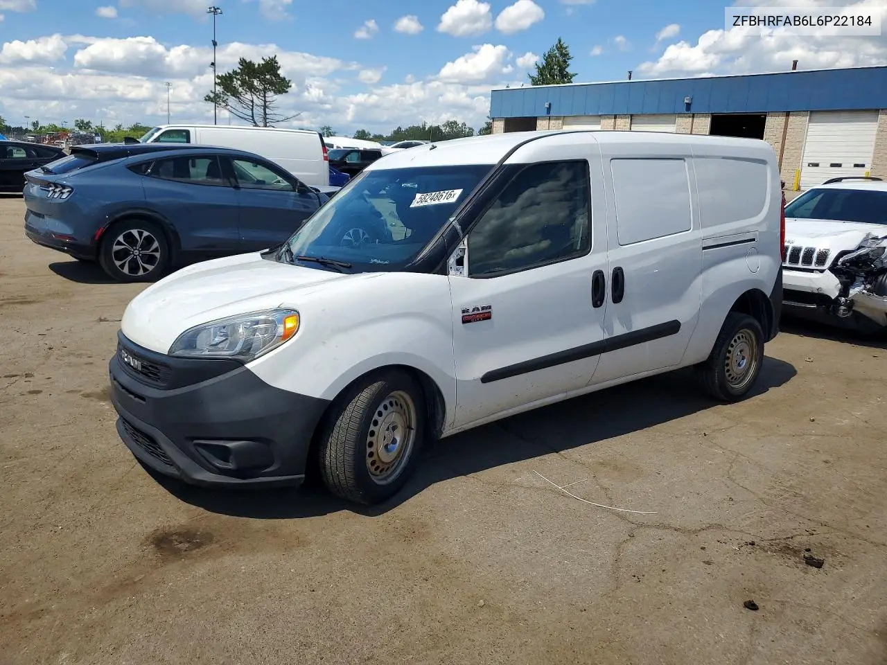 2020 Ram Promaster City VIN: ZFBHRFAB6L6P22184 Lot: 58248616