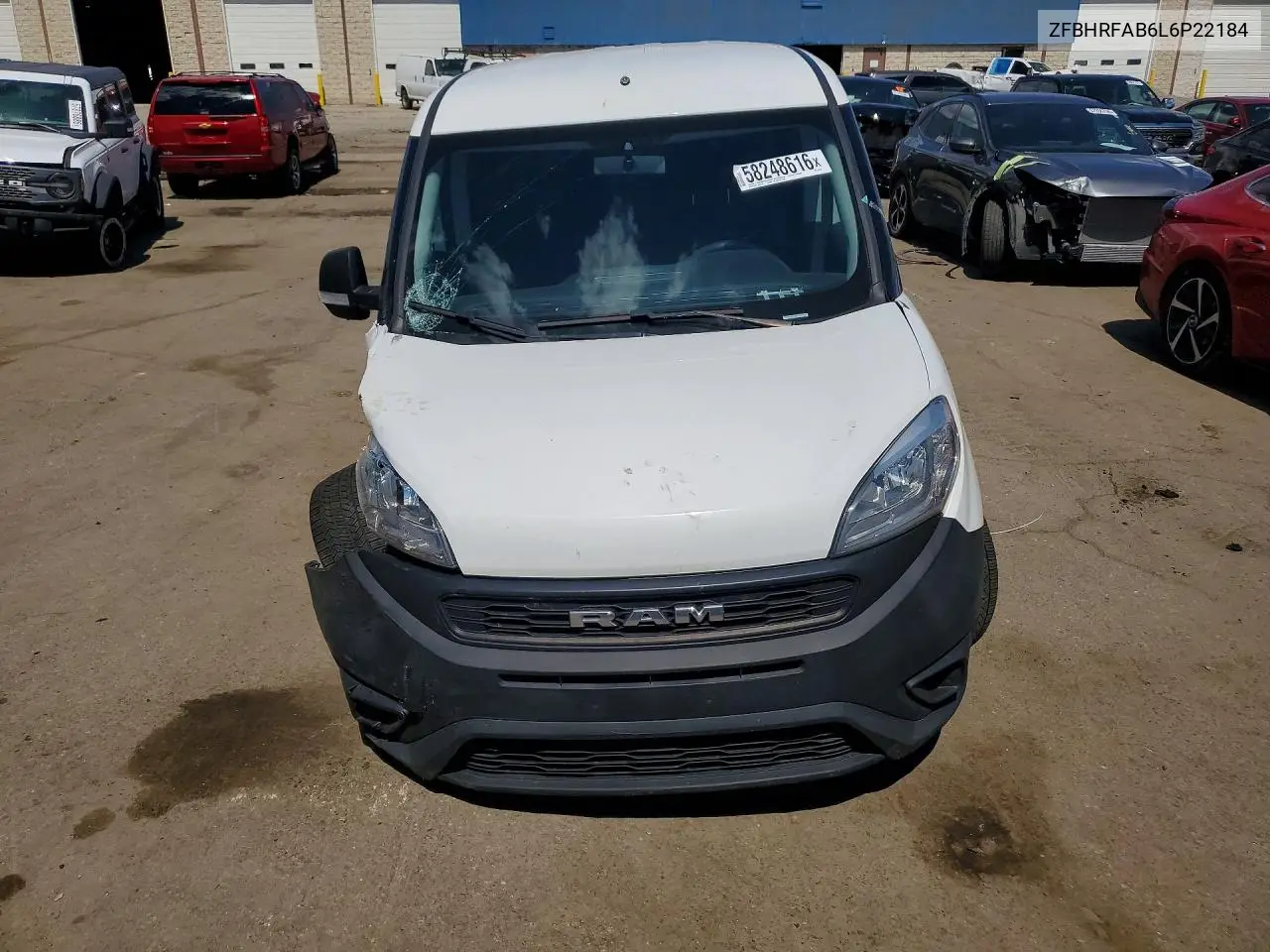 2020 Ram Promaster City VIN: ZFBHRFAB6L6P22184 Lot: 58248616
