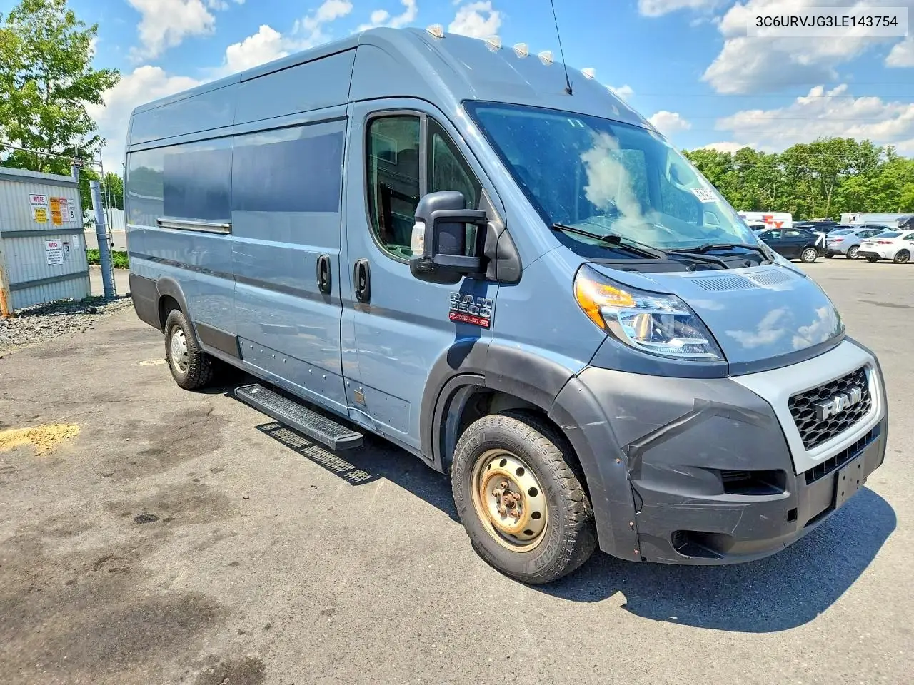 2020 Ram Promaster 3500 3500 High VIN: 3C6URVJG3LE143754 Lot: 58385996