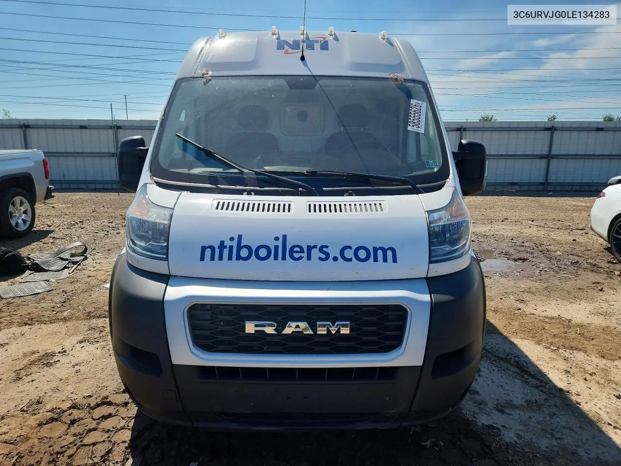 2020 Ram Promaster 3500 3500 High VIN: 3C6URVJG0LE134283 Lot: 58555626