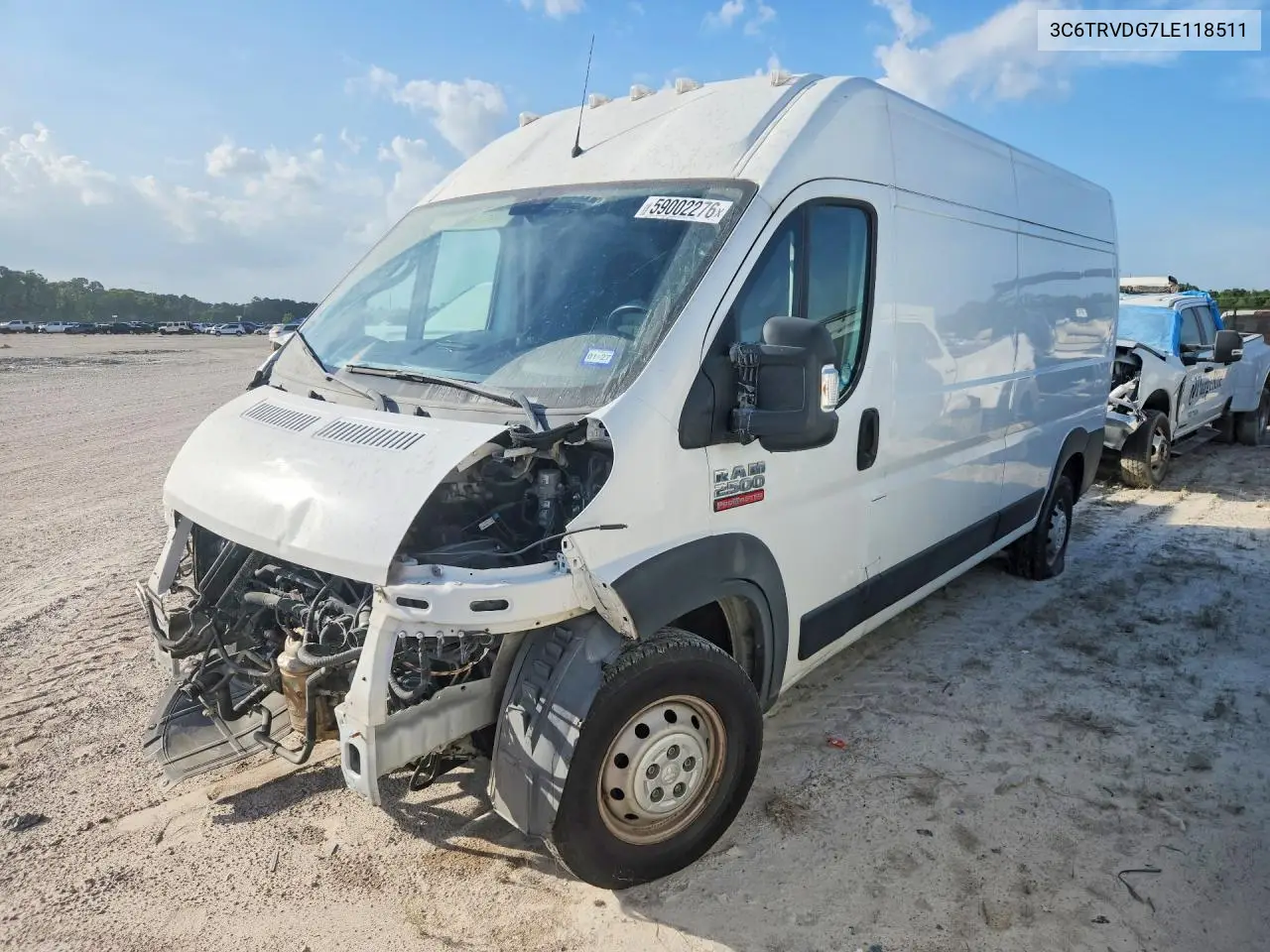 2020 Ram Promaster 2500 Delivery Van VIN: 3C6TRVDG7LE118511 Lot: 59002276