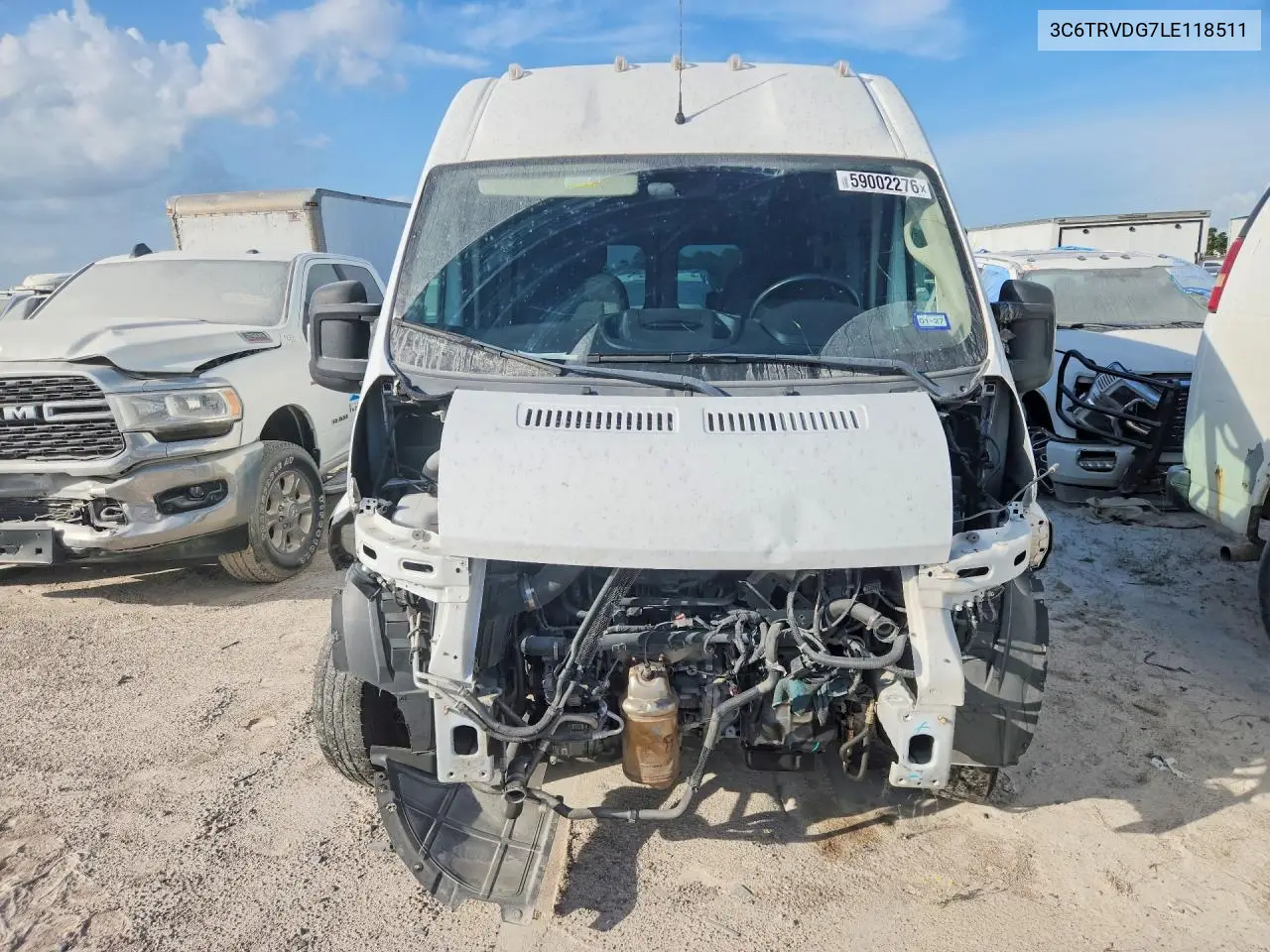 2020 Ram Promaster 2500 Delivery Van VIN: 3C6TRVDG7LE118511 Lot: 59002276