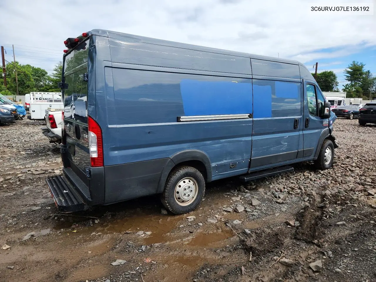 2020 Ram Promaster 3500 3500 High VIN: 3C6URVJG7LE136192 Lot: 60057826