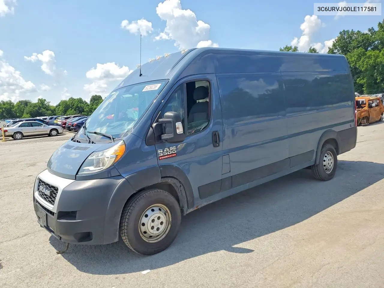 2020 Ram Promaster 3500 3500 High VIN: 3C6URVJG0LE117581 Lot: 60268236