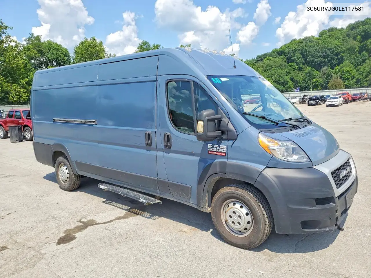 2020 Ram Promaster 3500 3500 High VIN: 3C6URVJG0LE117581 Lot: 60268236