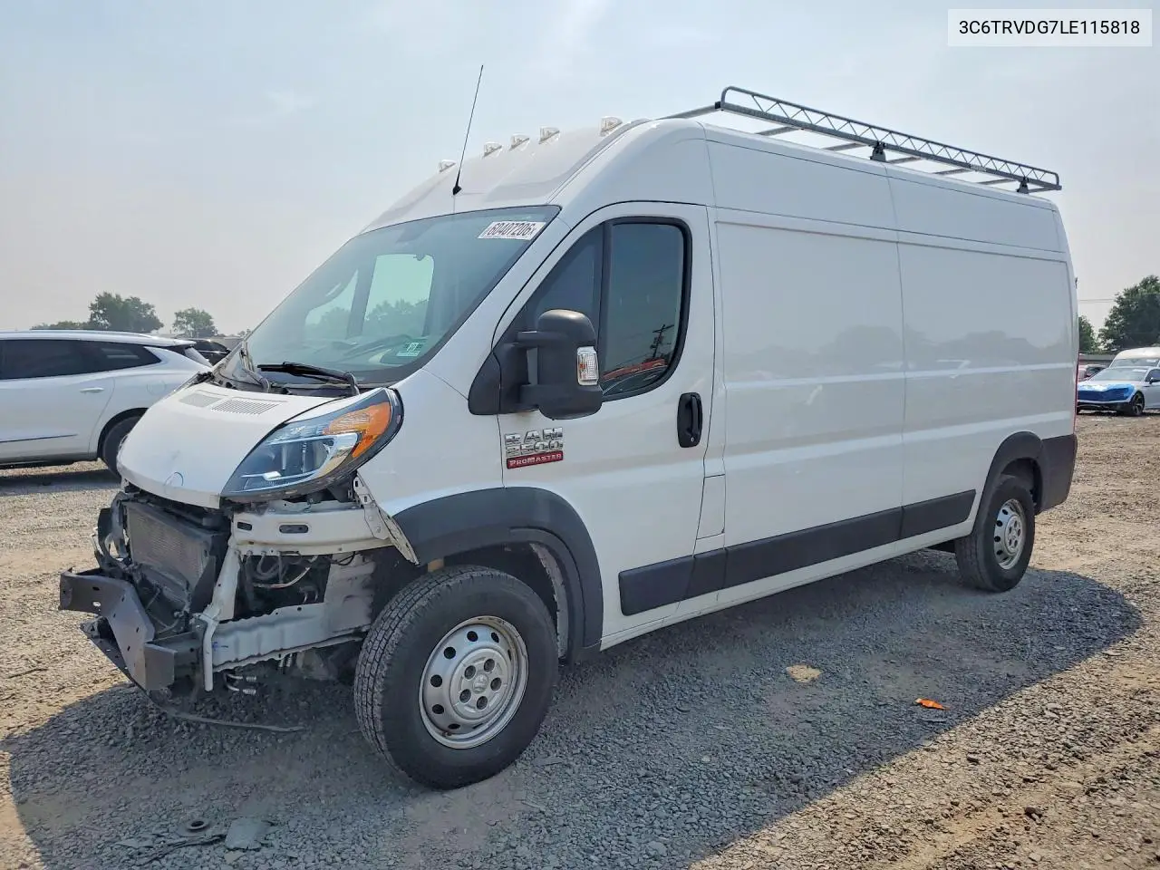 2020 Ram Promaster 2500 2500 High VIN: 3C6TRVDG7LE115818 Lot: 60407206