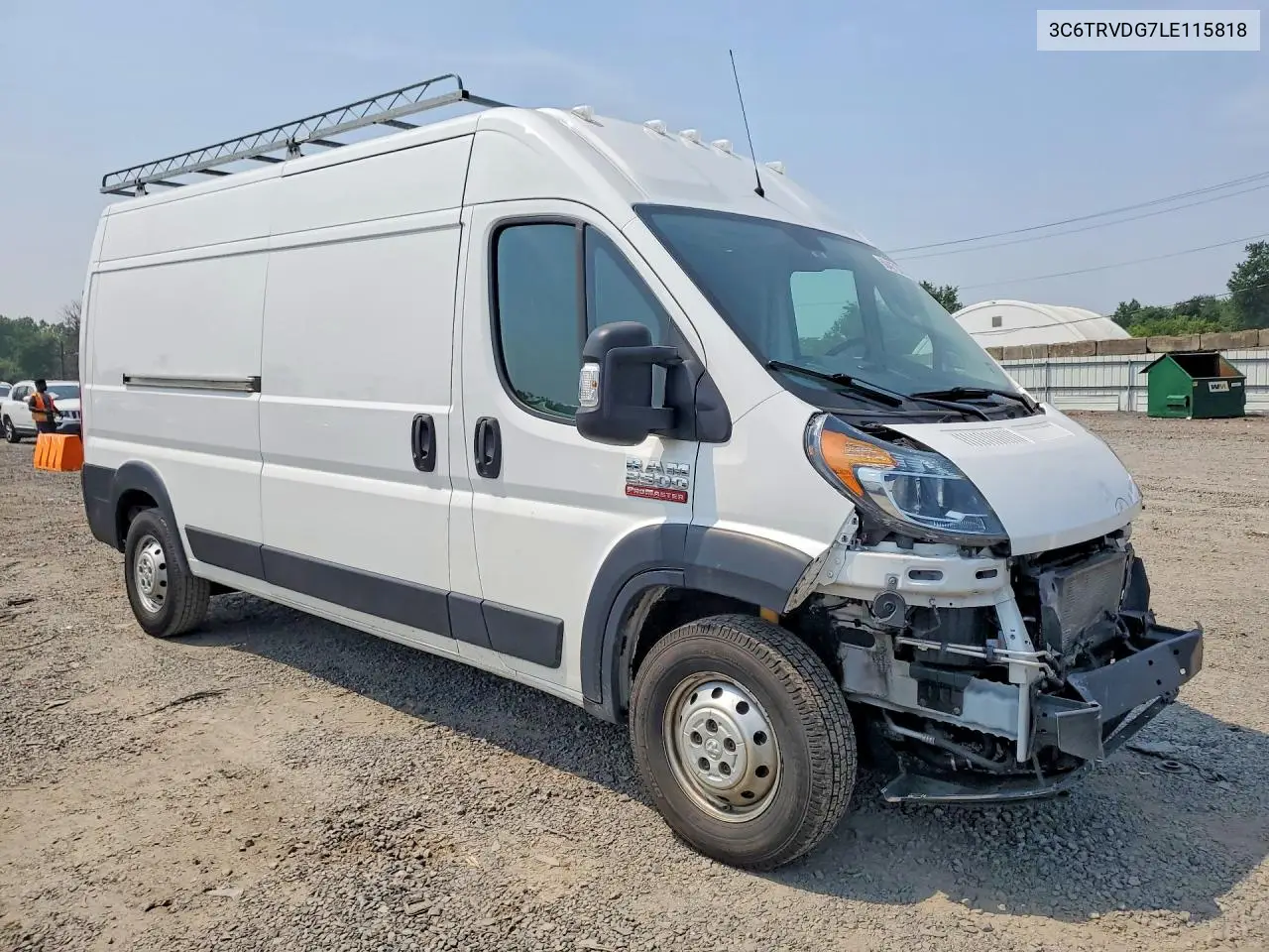 2020 Ram Promaster 2500 2500 High VIN: 3C6TRVDG7LE115818 Lot: 60407206