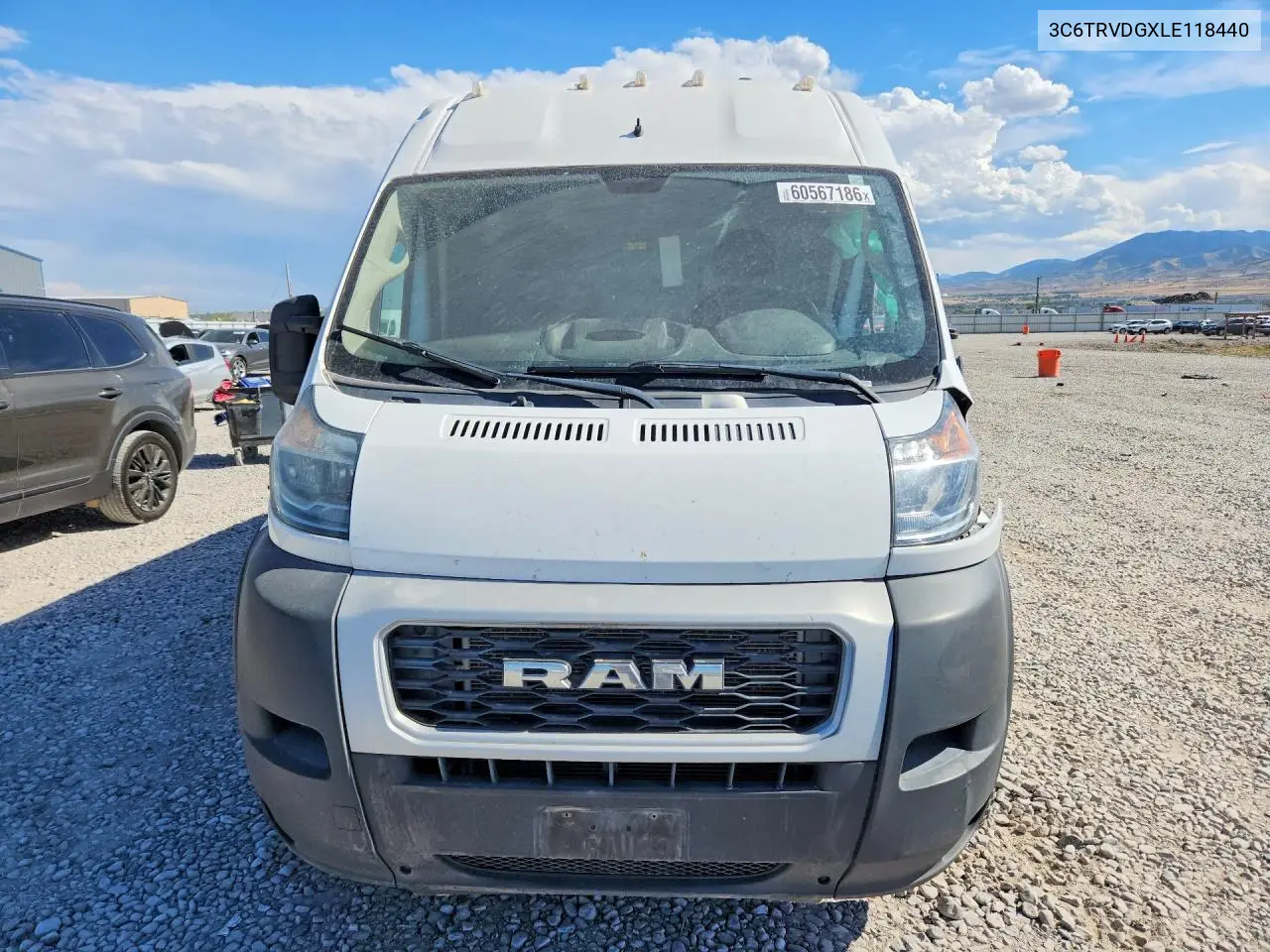 2020 Ram Promaster 2500 2500 High VIN: 3C6TRVDGXLE118440 Lot: 60567186
