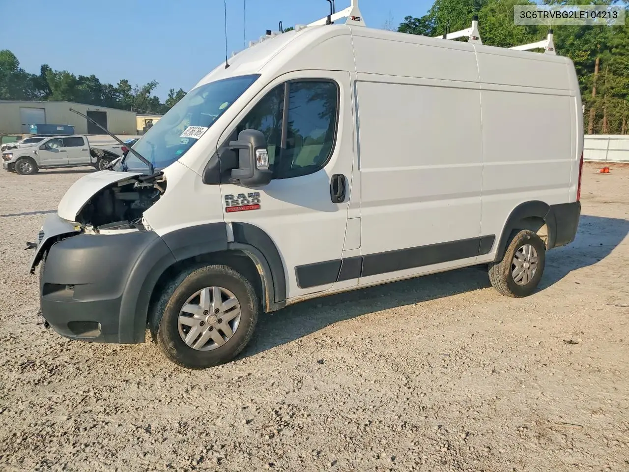 2020 Ram Promaster 1500 1500 High VIN: 3C6TRVBG2LE104213 Lot: 60765786