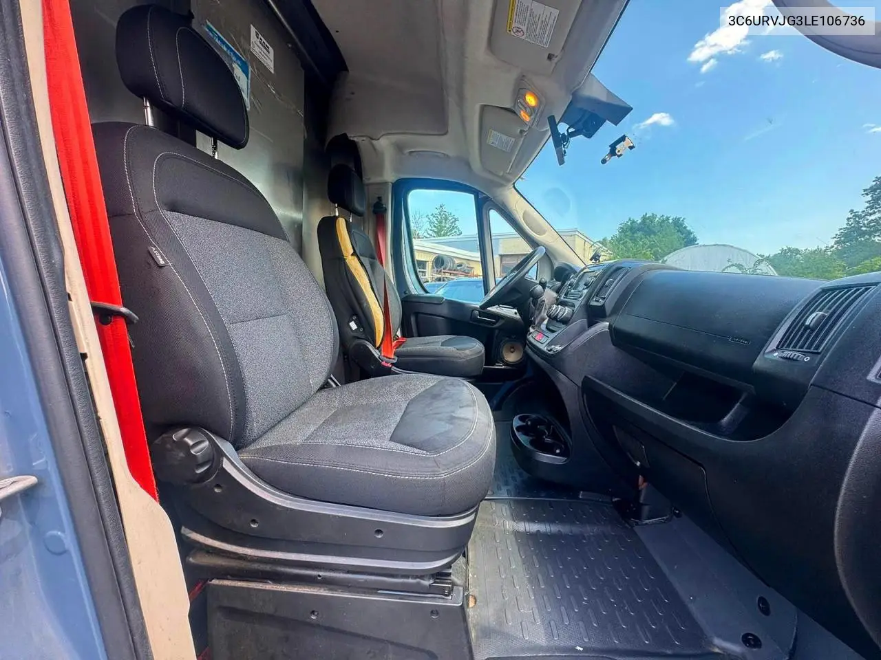 2020 Ram Promaster 3500 3500 High VIN: 3C6URVJG3LE106736 Lot: 61210456