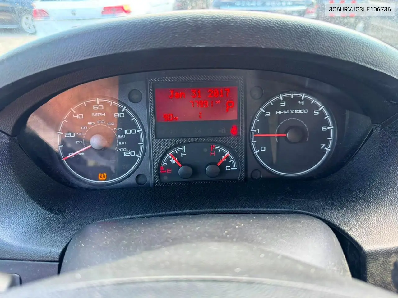 2020 Ram Promaster 3500 3500 High VIN: 3C6URVJG3LE106736 Lot: 61210456