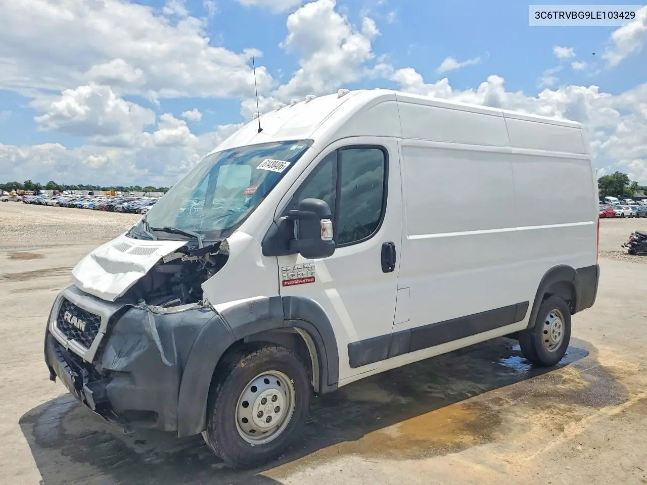 2020 Ram Promaster 1500 1500 High VIN: 3C6TRVBG9LE103429 Lot: 61430406