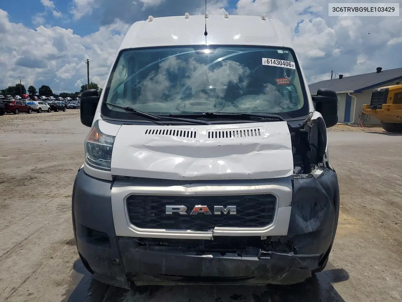 2020 Ram Promaster 1500 1500 High VIN: 3C6TRVBG9LE103429 Lot: 61430406