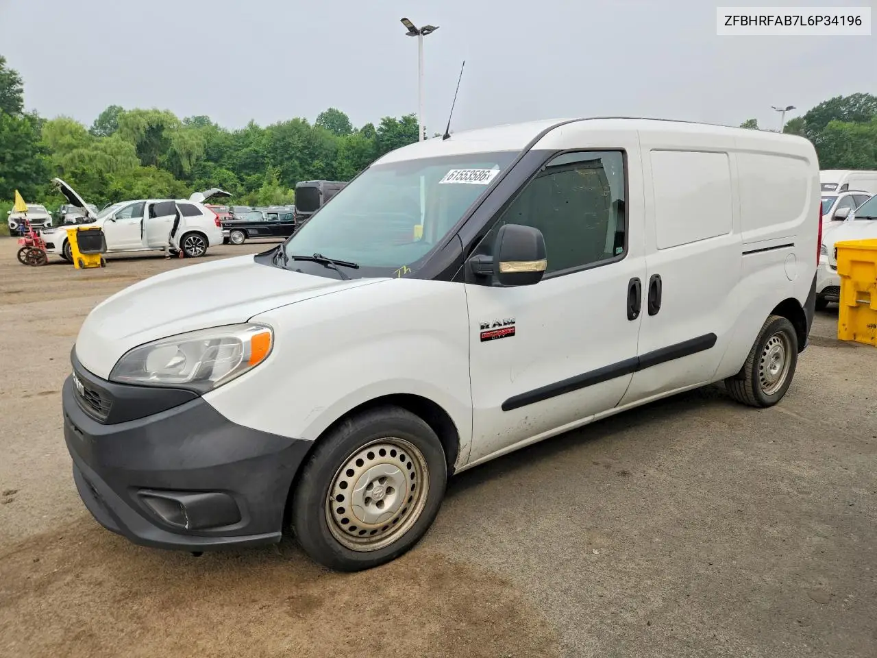 2020 Ram Promaster City VIN: ZFBHRFAB7L6P34196 Lot: 61553586