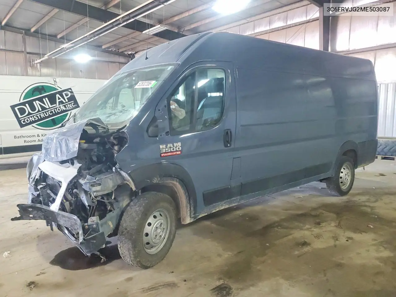 2021 Ram Promaster 3500 Delivery Van VIN: 3C6FRVJG2ME503087 Lot: 52832206