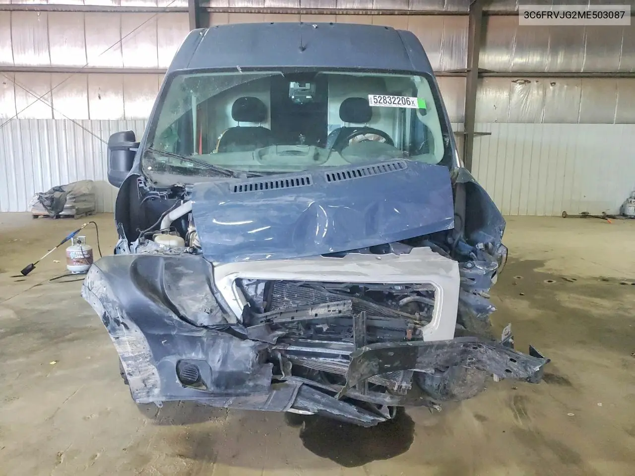 2021 Ram Promaster 3500 Delivery Van VIN: 3C6FRVJG2ME503087 Lot: 52832206