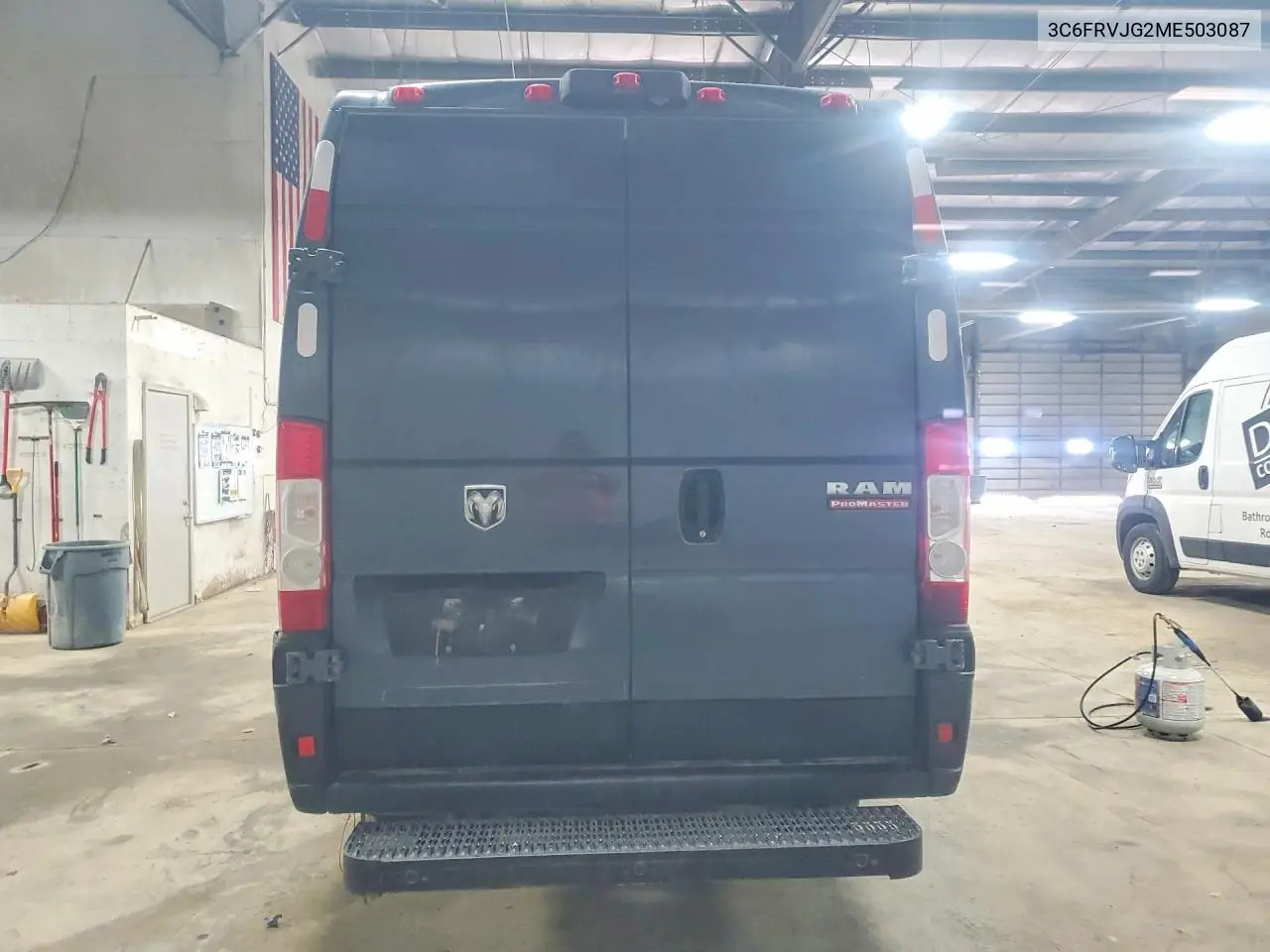 2021 Ram Promaster 3500 Delivery Van VIN: 3C6FRVJG2ME503087 Lot: 52832206