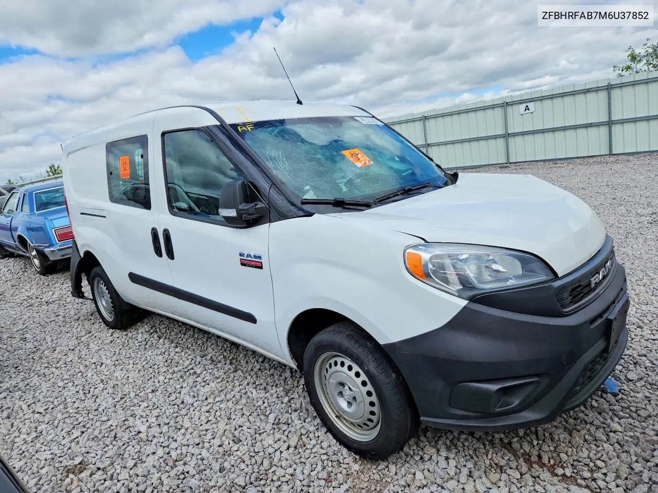 2021 Ram Promaster City St Delivery Van VIN: ZFBHRFAB7M6U37852 Lot: 53898956