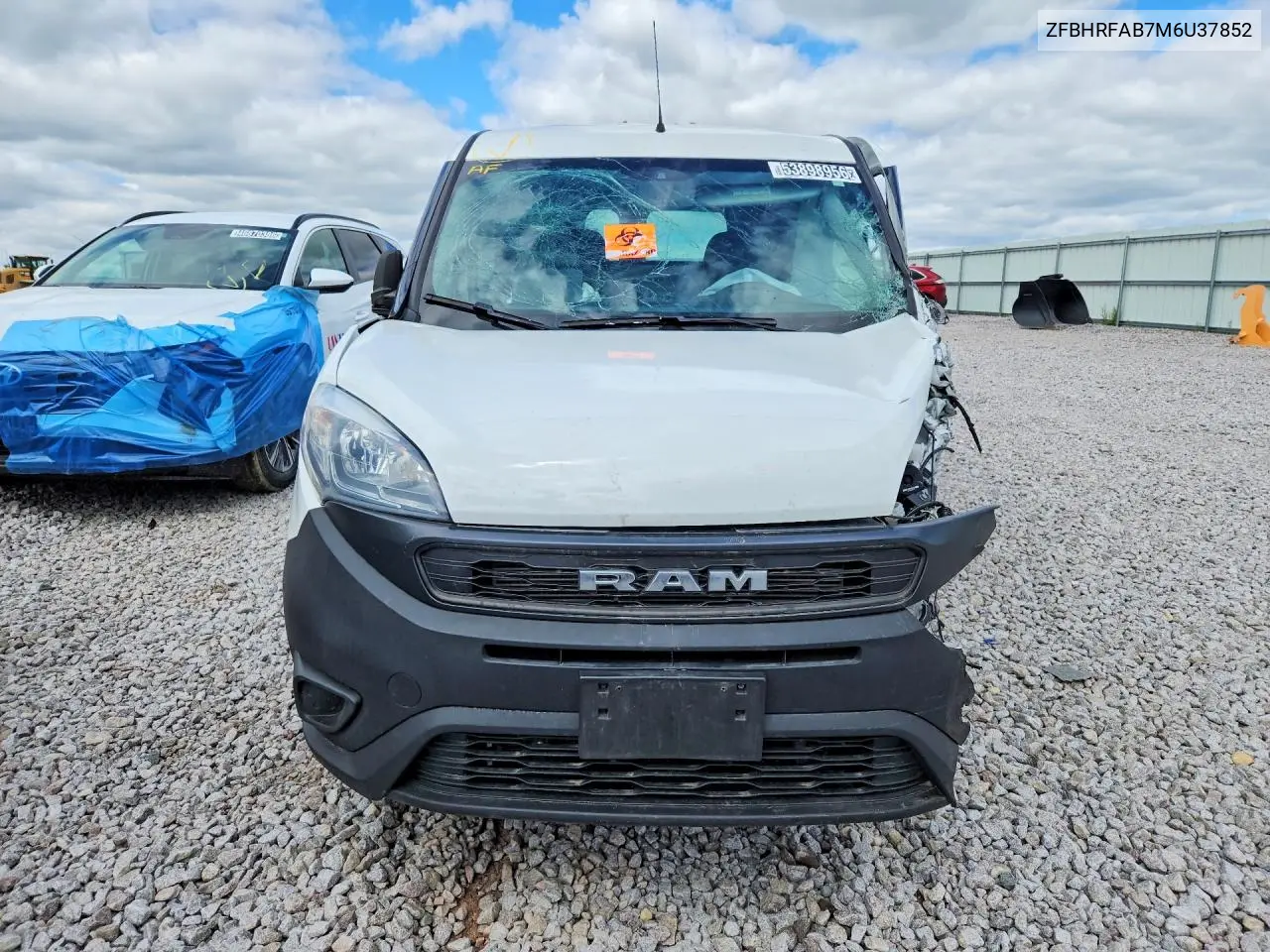 2021 Ram Promaster City St Delivery Van VIN: ZFBHRFAB7M6U37852 Lot: 53898956