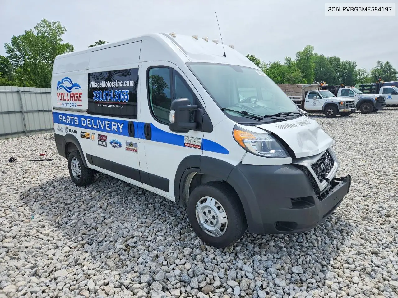 2021 Ram Promaster 1500 1500 High VIN: 3C6LRVBG5ME584197 Lot: 54638166
