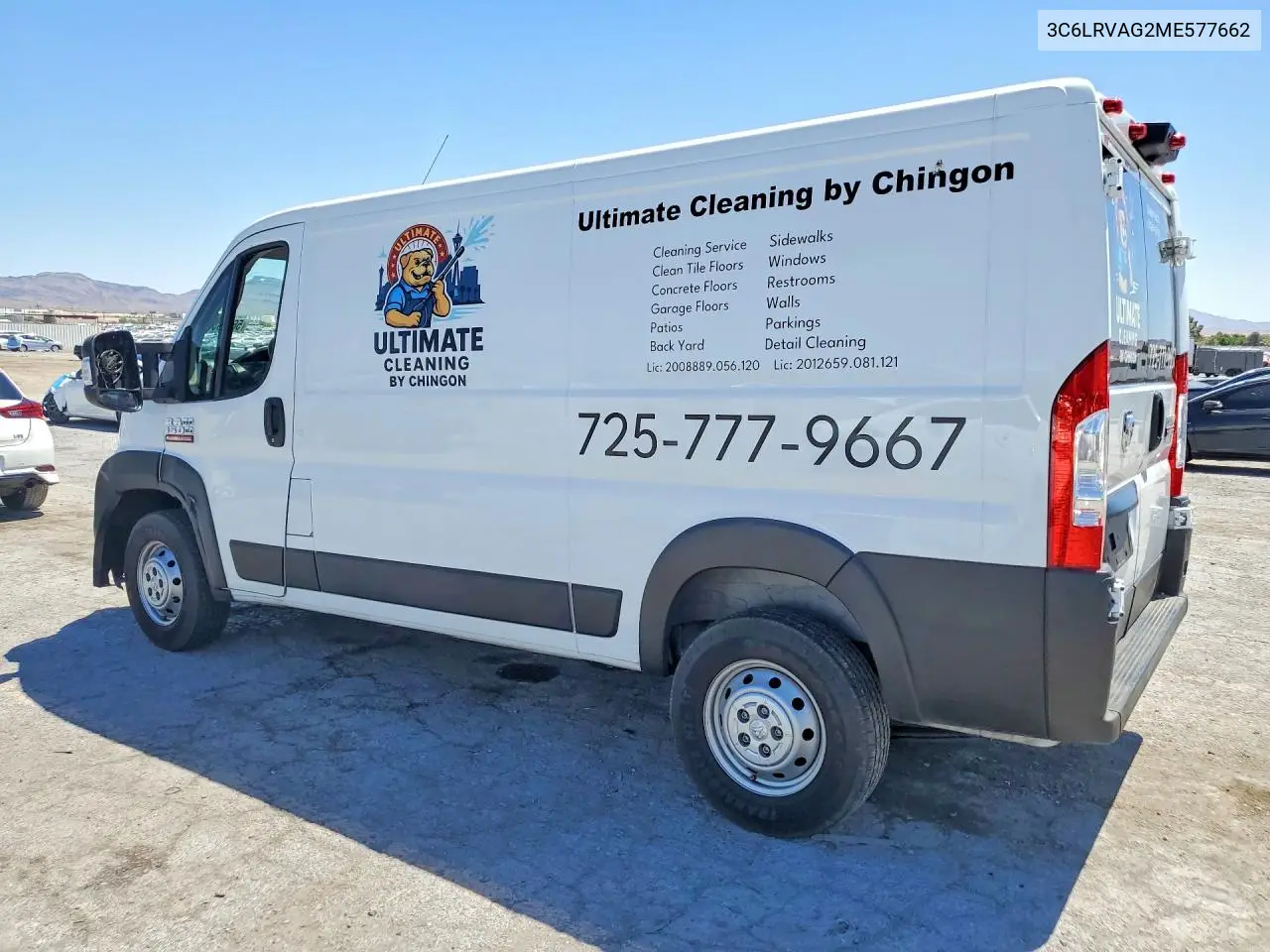 2021 Ram Promaster 1500 1500 Standard VIN: 3C6LRVAG2ME577662 Lot: 56669816