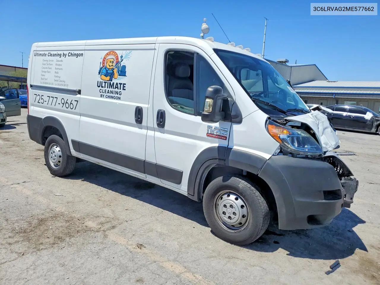 2021 Ram Promaster 1500 1500 Standard VIN: 3C6LRVAG2ME577662 Lot: 56669816