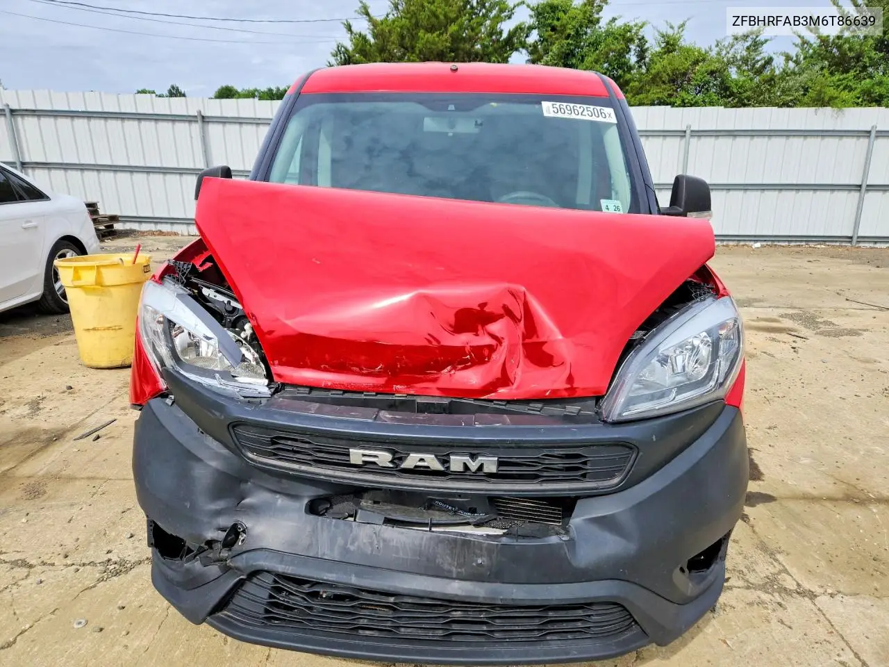 2021 Ram Promaster City VIN: ZFBHRFAB3M6T86639 Lot: 56962506