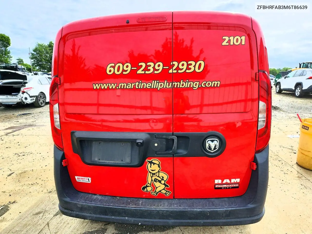 2021 Ram Promaster City VIN: ZFBHRFAB3M6T86639 Lot: 56962506